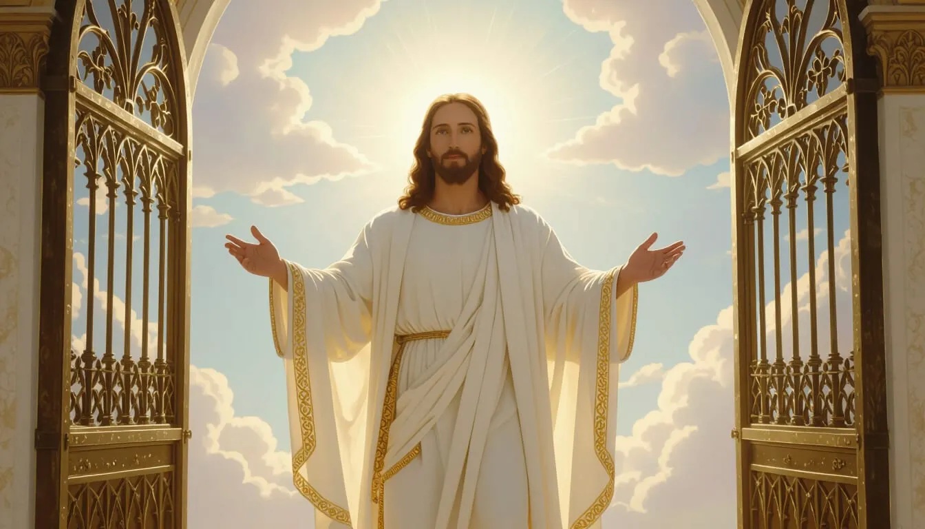 jesus at the gates of heaven