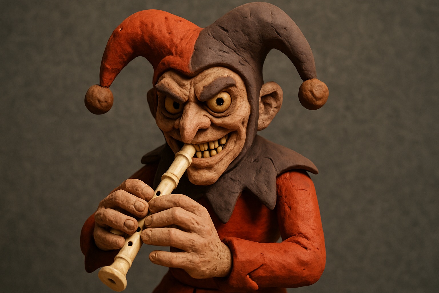 jester playing a recorder